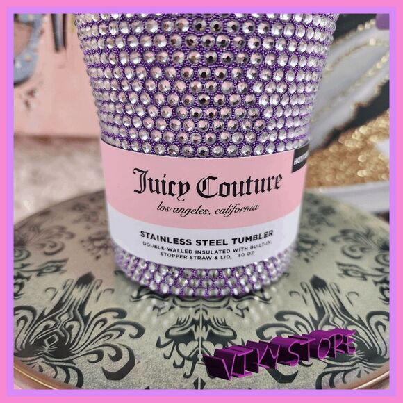💕 NWT Juicy Couture Stainless Steel Bling Tumbler 40oz #7177 💕 - Picture 6 of 6